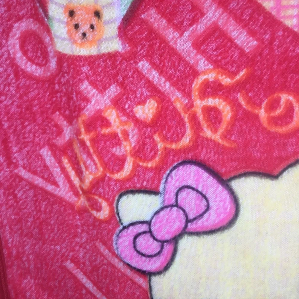 Hello Kitty 90’s Red Baby Crib Blanket Plush Soft Throw 44.5 x 32” Teddy VTG